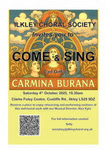 Read more about the article Come & Sing Carmina Burana – Saturday 4th October